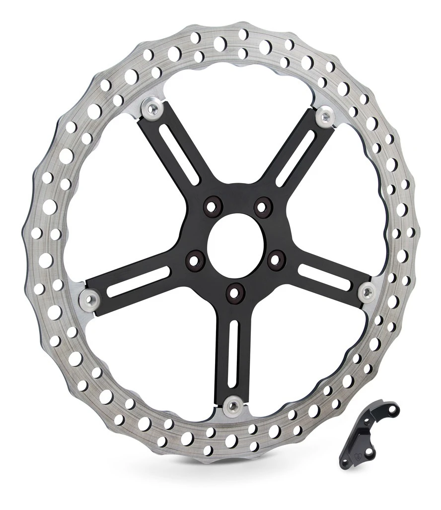 Arlen Ness 15" Jagged Big Brake Front Rotor For Harley Dyna / Softail 2006-2017