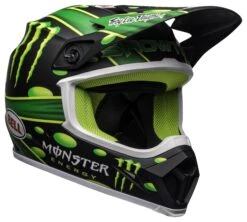 Bell Helmets Bell MX-9 Mips Showtime Helmet -Motorcycle Accessories Store bell mx9 mips showtime helmet black green 2