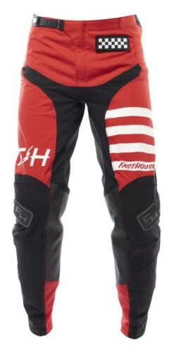 Fasthouse Elrod Pants -Motorcycle Accessories Store fasthouse elrod pants red black 1