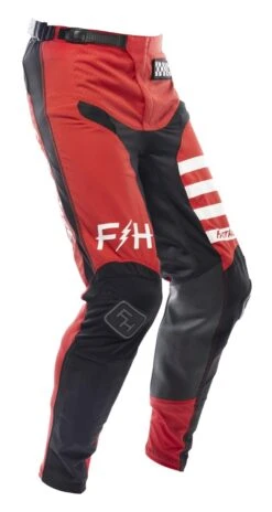 Fasthouse Elrod Pants -Motorcycle Accessories Store fasthouse elrod pants red black 2