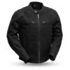 First Manufacturing Qualifier Canvas Jacket -Motorcycle Accessories Store first manufacturing qualifier canvas jacket black