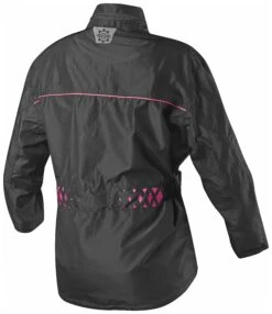 Firstgear Triton Women's Rain Jacket -Motorcycle Accessories Store firstgear triton womens rain jacket black pink 1