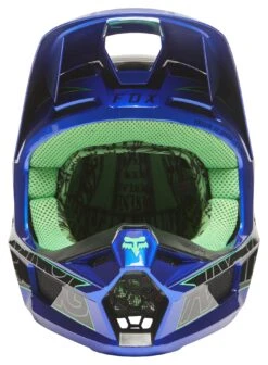 Fox Racing V1 Peril Helmet -Motorcycle Accessories Store fox racing v1 peril helmet blue 1