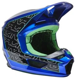Fox Racing V1 Peril Helmet -Motorcycle Accessories Store fox racing v1 peril helmet blue
