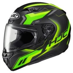 HJC I10 Robust Helmet -Motorcycle Accessories Store hj ci10 robust helmet black green