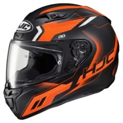HJC I10 Robust Helmet -Motorcycle Accessories Store hj ci10 robust helmet black orange