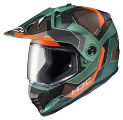 HJC DS-X1 Synergy Helmet -Motorcycle Accessories Store hjcdsx1 synergy helmet green orange brown