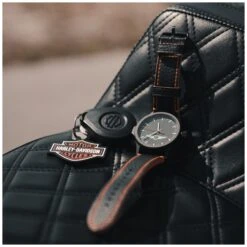 Hogwatch Key Fob Wrist Watch For Harley Davidson -Motorcycle Accessories Store hogwatch key fob wrist watch black orange 2