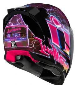 Icon Airflite Synthwave Helmet -Motorcycle Accessories Store icon airflite synthwave helmet purple 2