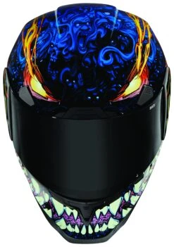 Icon Airframe Pro Soul Food Helmet -Motorcycle Accessories Store icon airframe pro soul food helmet blue 3