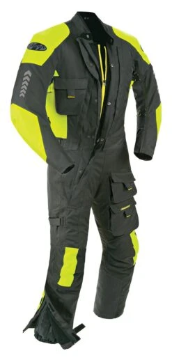 Joe Rocket Survivor Suit -Motorcycle Accessories Store joe rocket survivor suit black hi viz neon