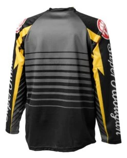 Roland Sands Hooligan Jersey -Motorcycle Accessories Store roland sands hooligan lightning jersey black grey yellow 1