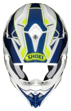 Shoei VFX-EVO Allegiant Helmet -Motorcycle Accessories Store shoei vfxevo allegiant helmet white blue yellow 1