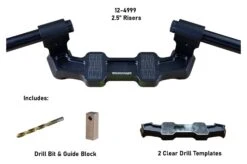 Woodcraft Universal Clip-On Risers W/ Adapter Plate -Motorcycle Accessories Store woodcraft universal clip on risersw adapter plate 6