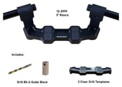 Woodcraft Universal Clip-On Risers W/ Adapter Plate -Motorcycle Accessories Store woodcraft universal clip on risersw adapter plate 7